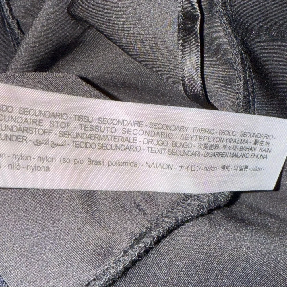 Zara Sheer Sleeve Tulle & Neoprene Bomber Jacket Black Rare Lightweight Sz S - Picture 10 of 10